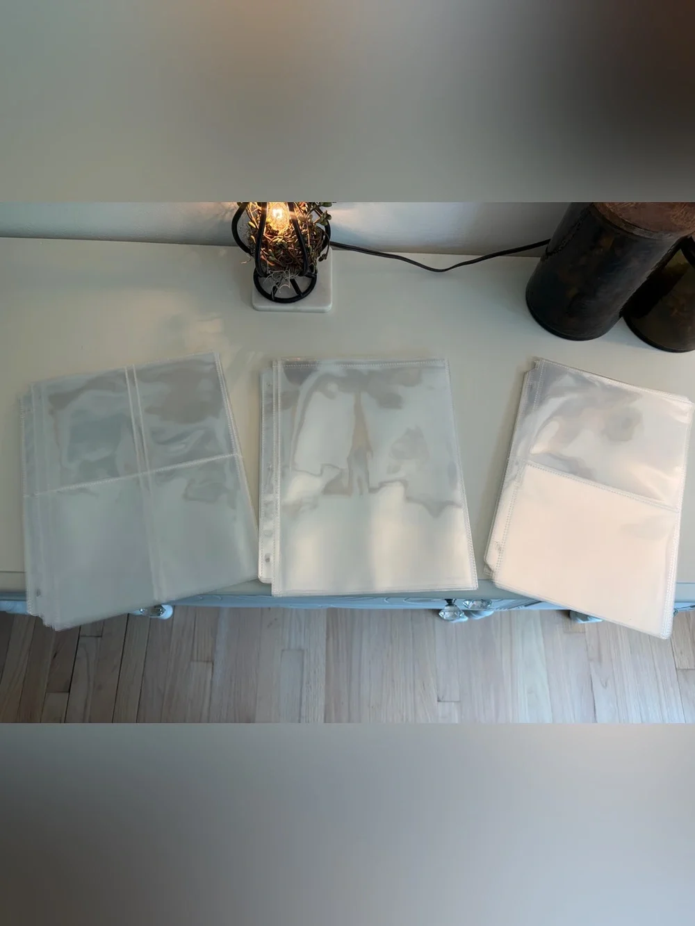 Clear Plastic Binder Photo Sleeves - 3-Ring Punched 4x6, 5x7, and 8x10